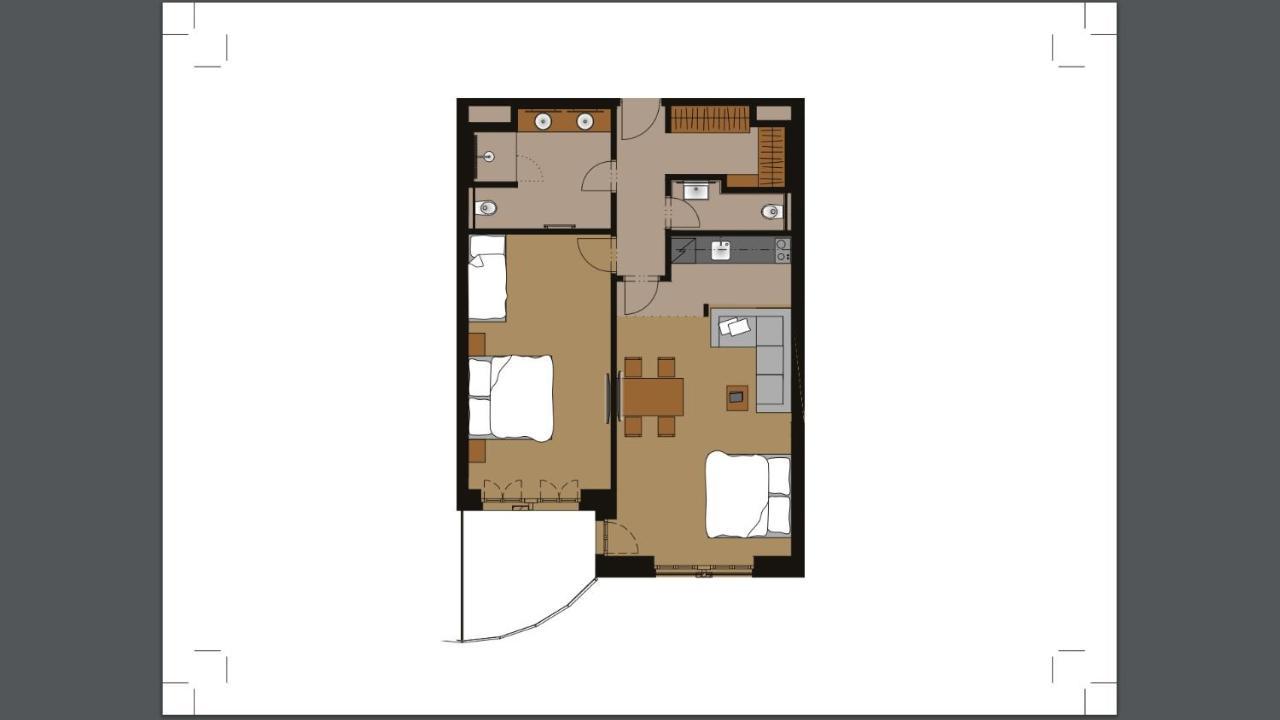 Apartament z 2 sypialniami