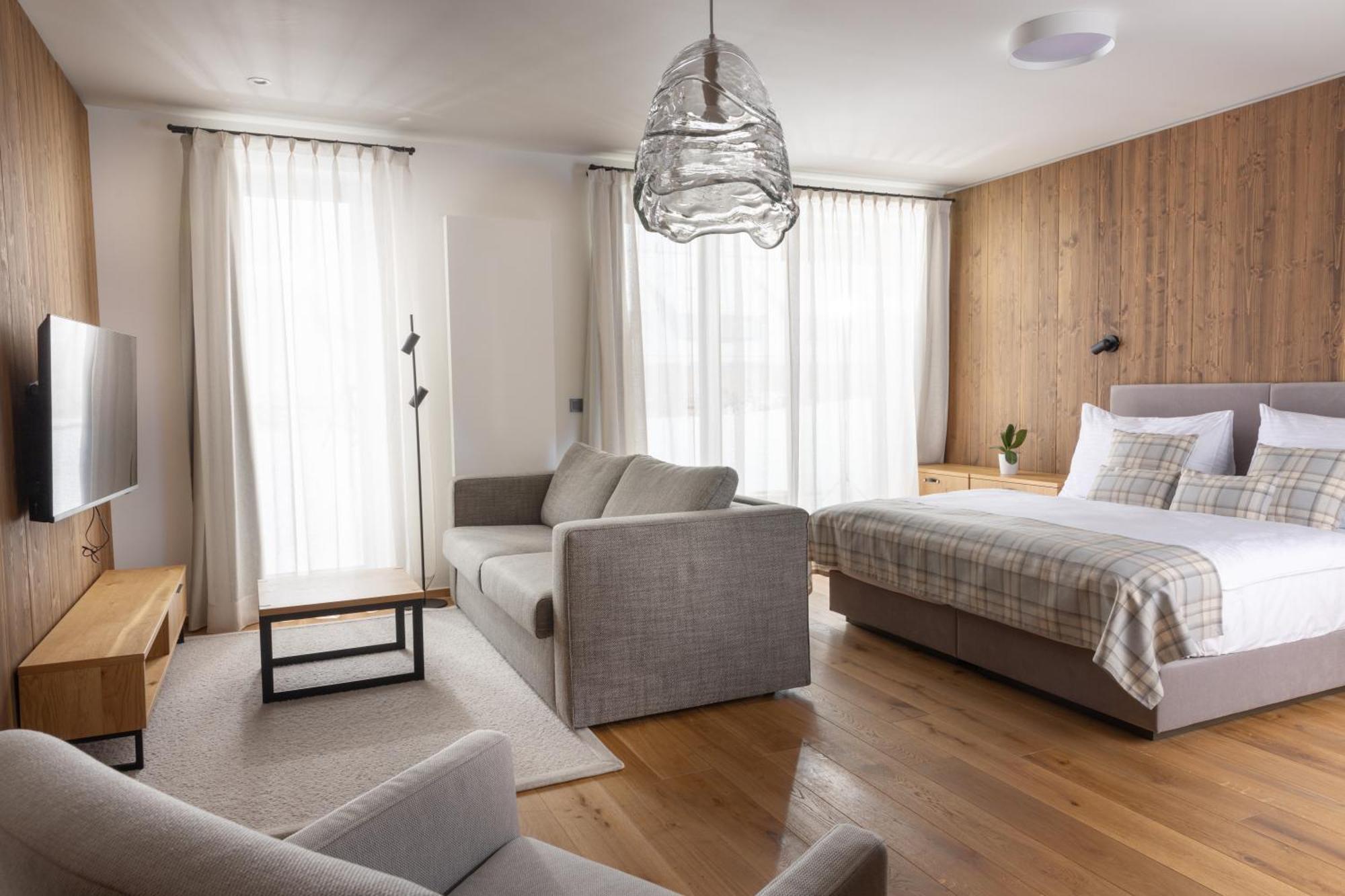 Studiový apartmán s balkonem nebo terasou