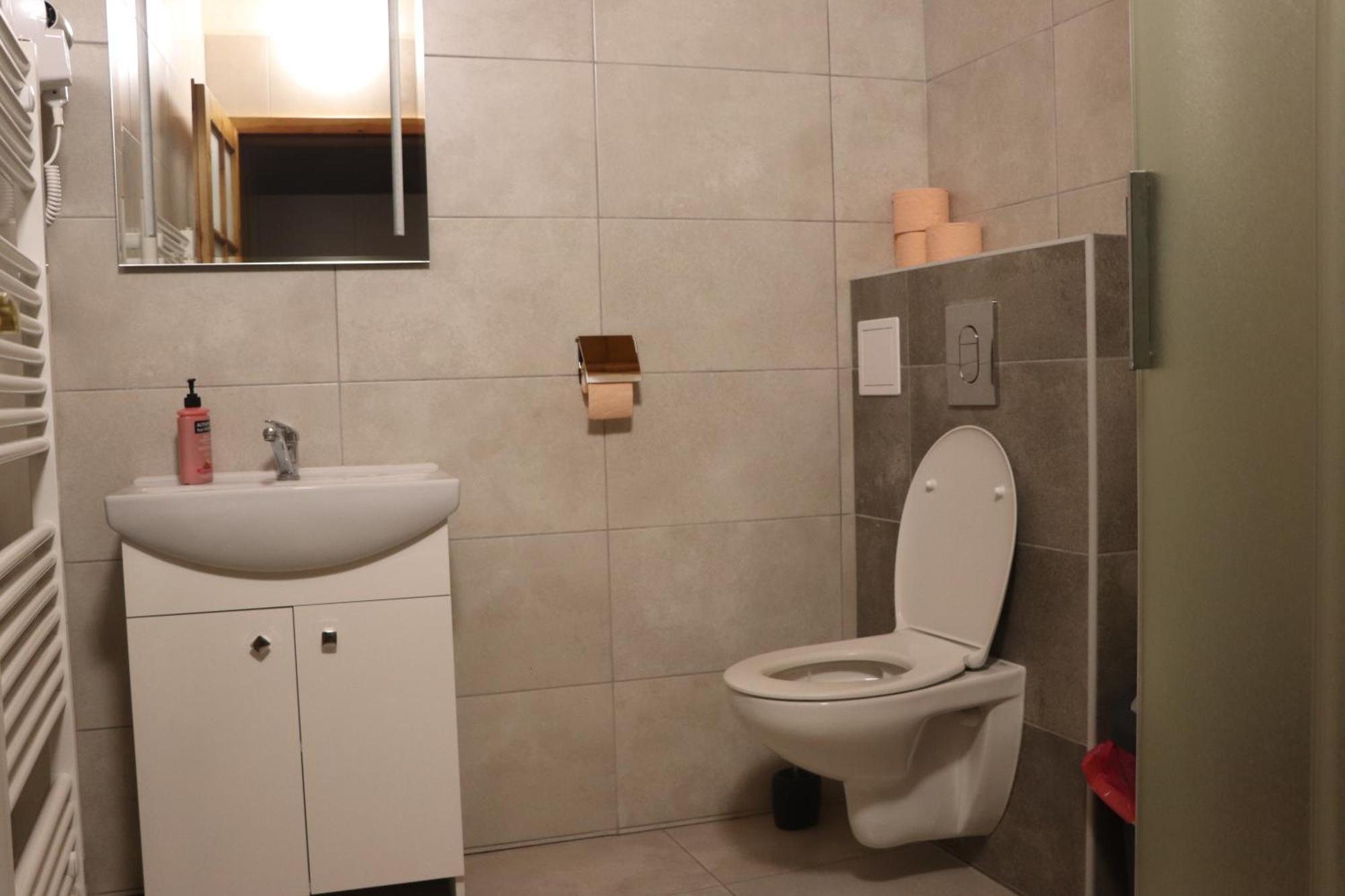 Dvoulůžkový pokoj s manželskou postelí a přistýlkou