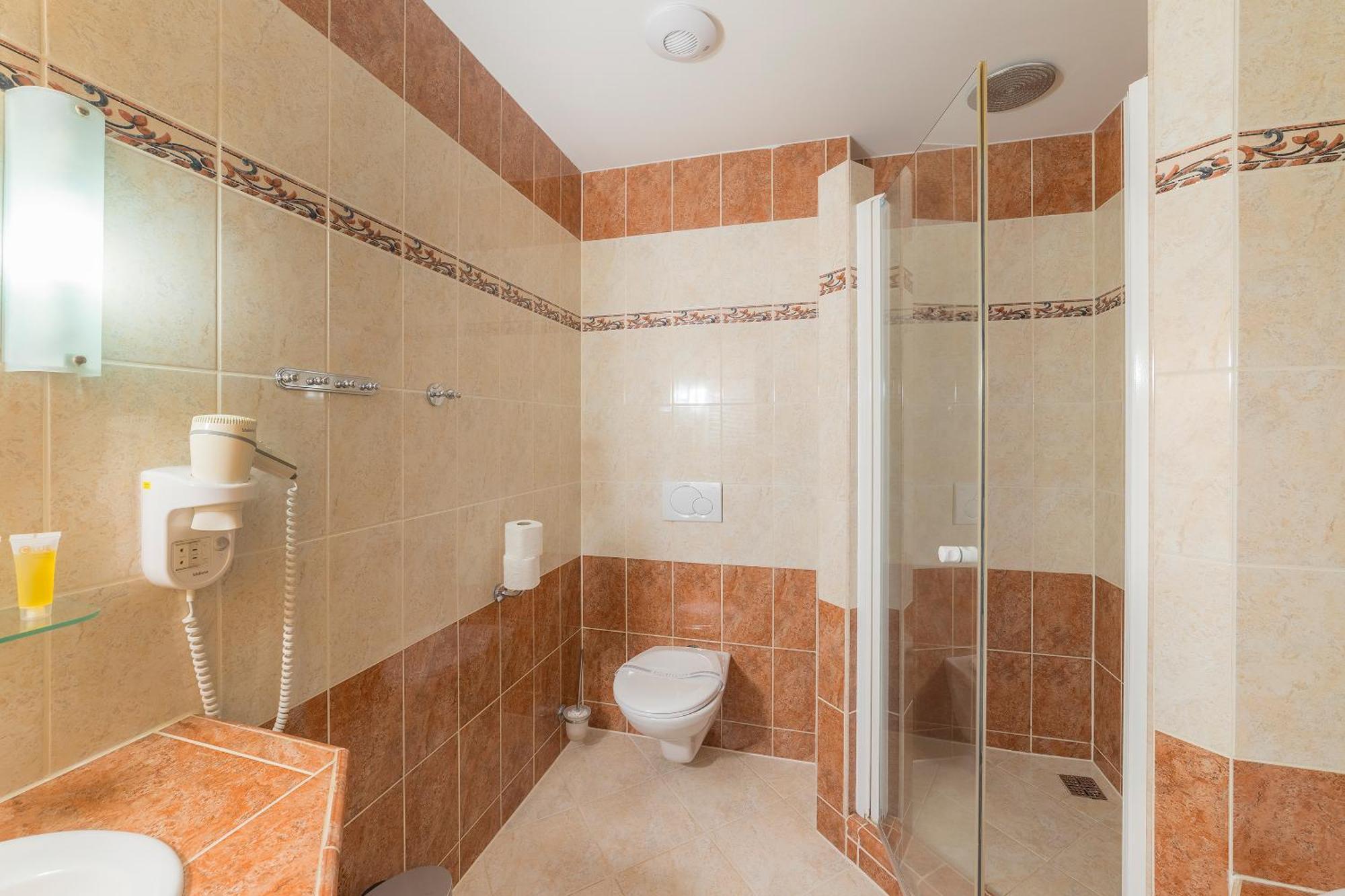 Dvoulůžkový pokoj s manželskou postelí a wellness balíčkem